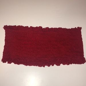BRANDY MELVILLE red kessy tube top